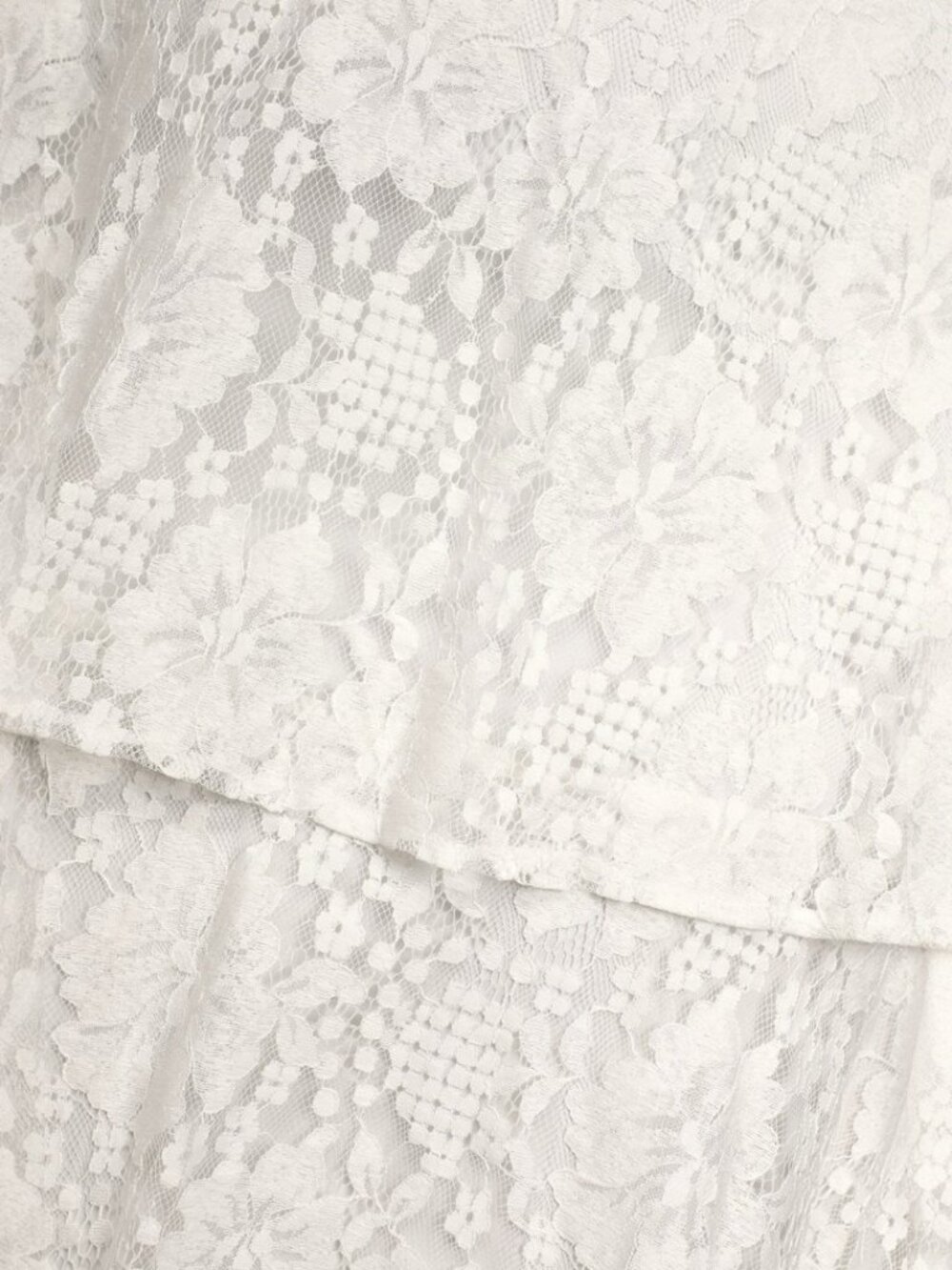 Lulus Molinetto White Lace Ruffled Tiered Sleeveless Maxi Dress​ NWT - Picture 8 of 12